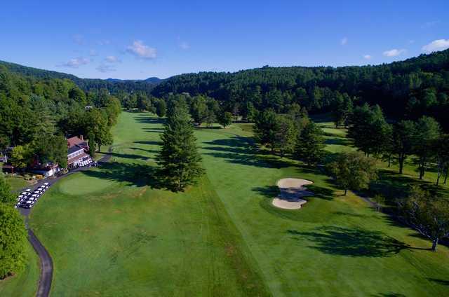 View of the 1st and 8th fairways at Woodstock Country Club