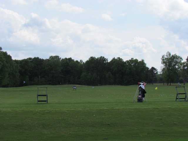 A view of the driving range at Gateway Park Golf Course.
