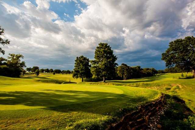A view of a hole at Lincoln Park Golf Course