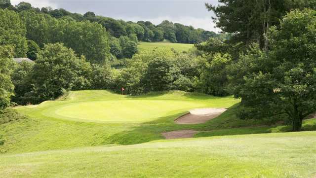 The undulating fairway at Deane Golf Club