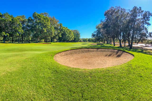 View of the 14th hole at Redland Bay Golf Club.
