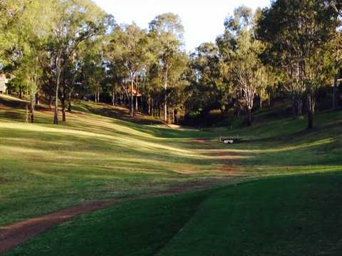 A view of the 14th fairway at Brisbane River Golf Course
