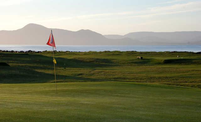 A view of a hole at Mulranny Golf Club