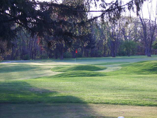 A view of the 11th green at Cedar Lake Golf Course