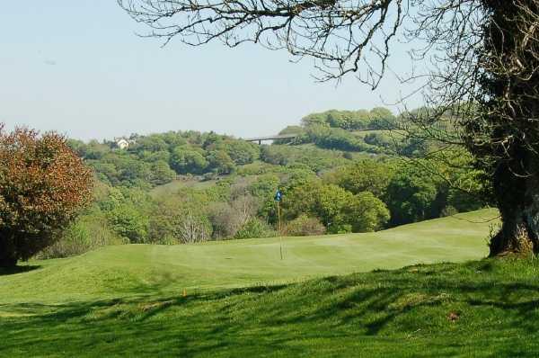 A view of hole #3 at Okehampton Golf Club