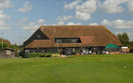 A view of the clubhouse at Sunbury Golf Centre