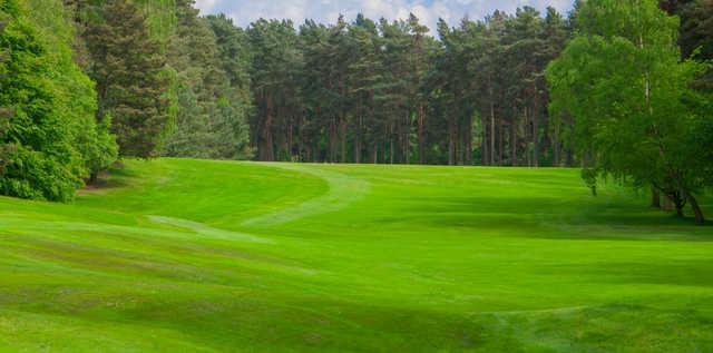 A view of a fairway at Market Rasen Golf Club.