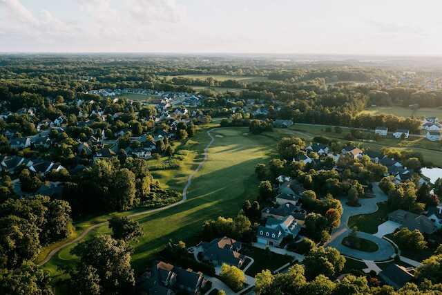 Aerial view from The Course at Aberdeen.