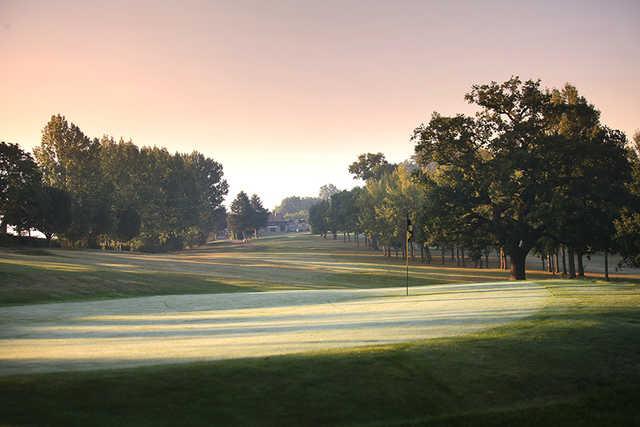 A tight fairway at Uxbridge Golf Club