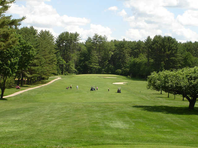 A view of a fairway at Indian Mound Golf Club