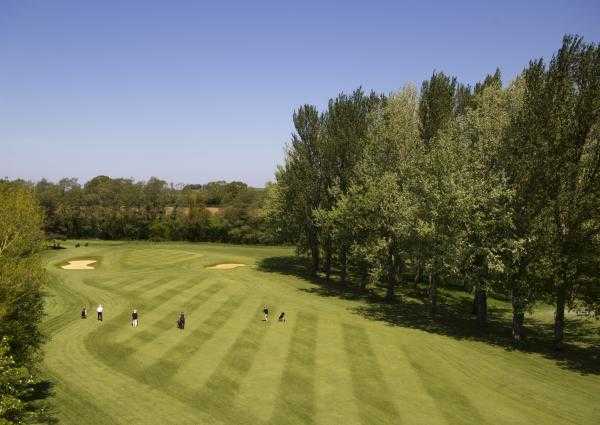 A view of fairway and green #5 at Enmore Park Golf Club