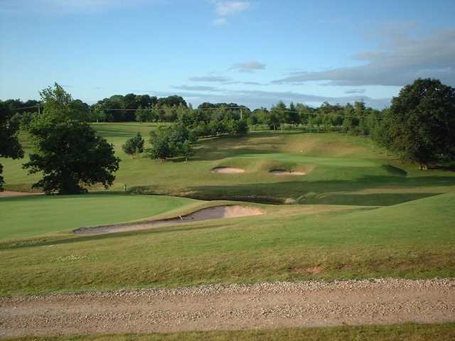 Well placed bunkers protect the approach to Chesterton Valley's greens