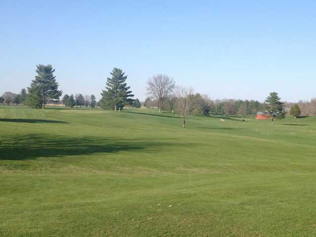 A view of a green at Parke County Golf Course