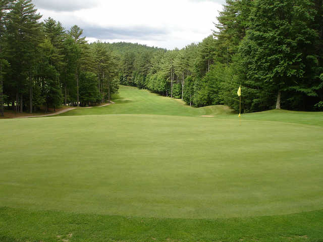 A view of a green at Indian Mound Golf Club