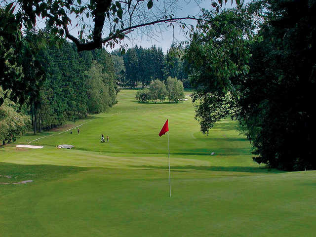 A view of the 7th green from the Championship Course at Royal Golf Club Marianske Lazne