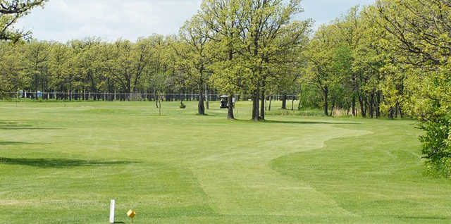 A view from a tee at Assiniboine Golf Club
