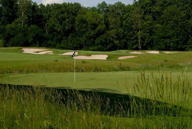 View of a green at Prairie View Golf Club