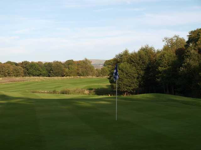 15th green on the golf course at Mottram Hall