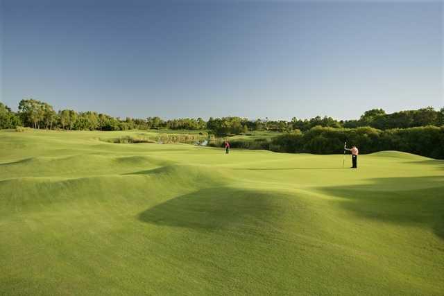 A view of the 13th hole at Links Hope Island Golf Course