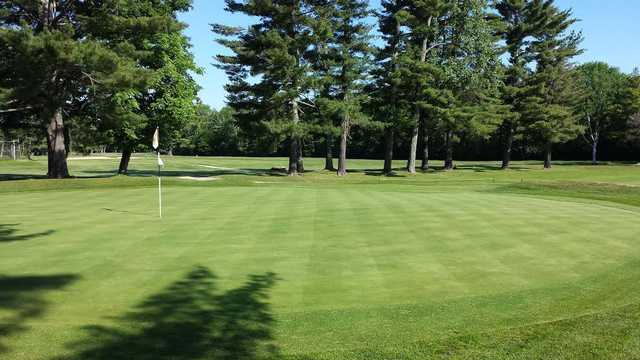A view of a hole at Maplewood Golf Club