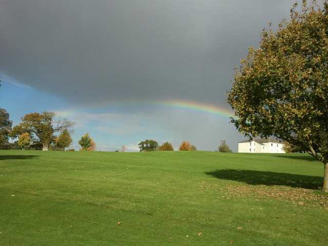 A view of fairway #18 at Tewkesbury Park Hotel Golf Course