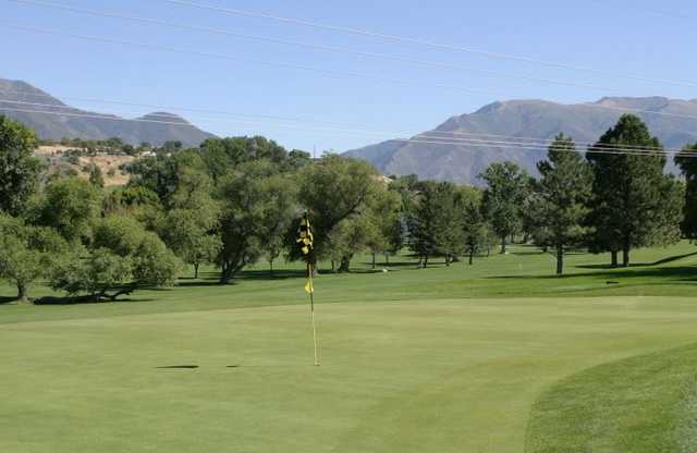 A view of the 9th hole at Schneiter's Riverside Golf Course