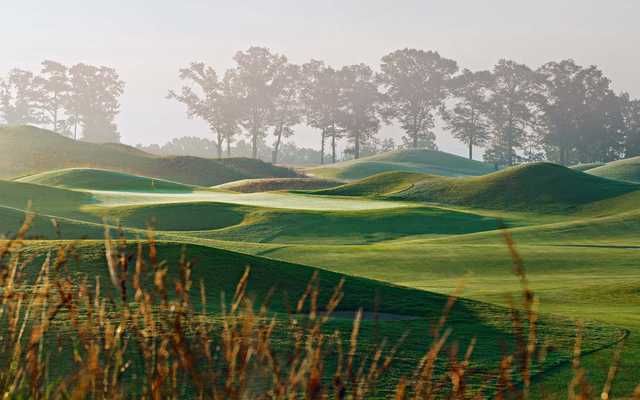 A view of green #14 at Senator Course from Capitol Hill Golf Club.