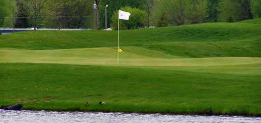 A view of a hole at Meadowbrook Golf Course