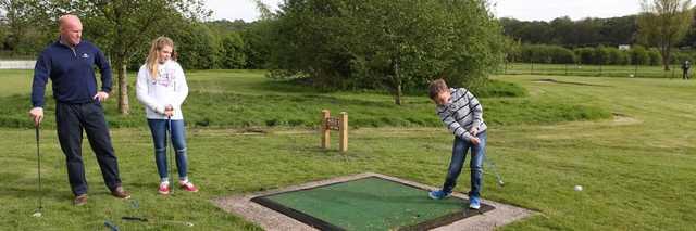 A view of a tee at Caerleon Golf Course.
