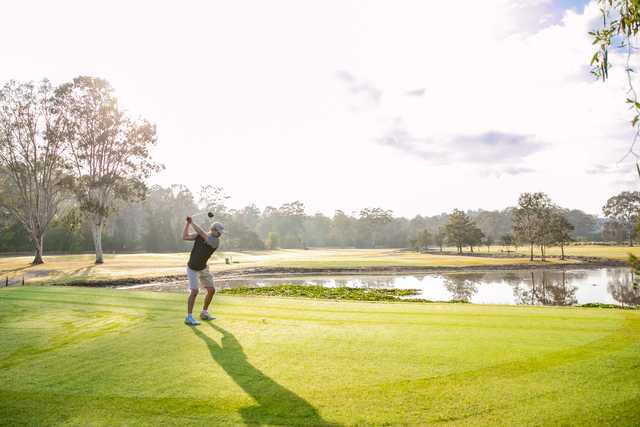 Teeing off at Meadowbrook Golf Club.