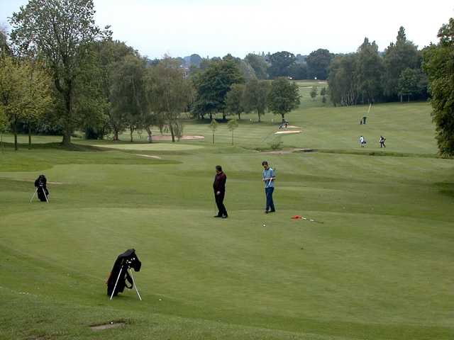 A view of hole #9 at Hilltop Golf Club