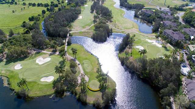 Palm Meadows' 6th green