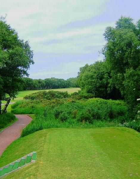 The raise tee for the 18th at Southport
