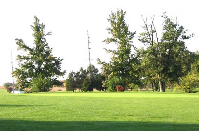 A view of the 1st green at Portland Country Club