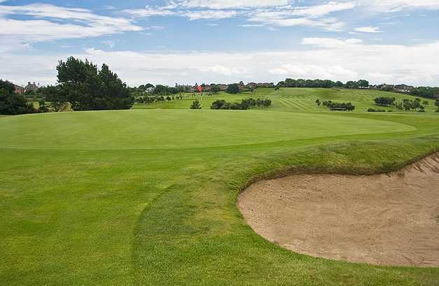 A view of the 1st green at Donaghadee Golf Club