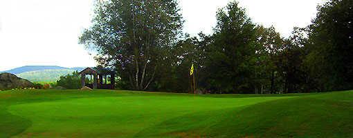 A view of hole #1 at Lisbon Village Country Club.