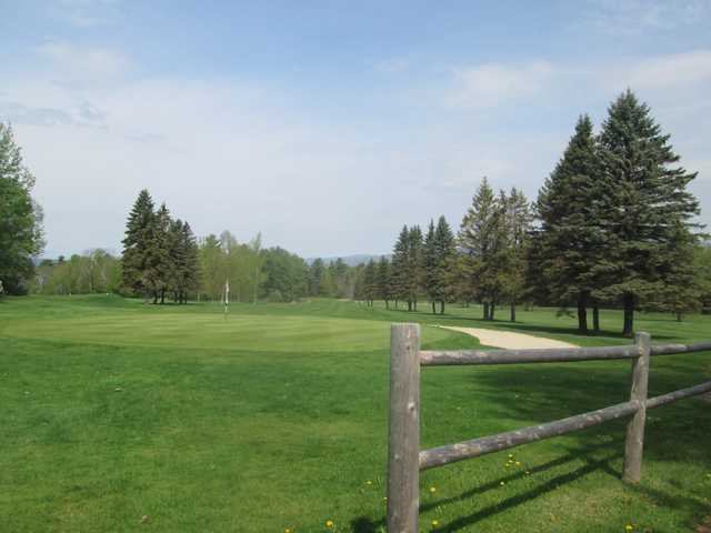 A fresh spring day view of a hole at Bethlehem Country Club