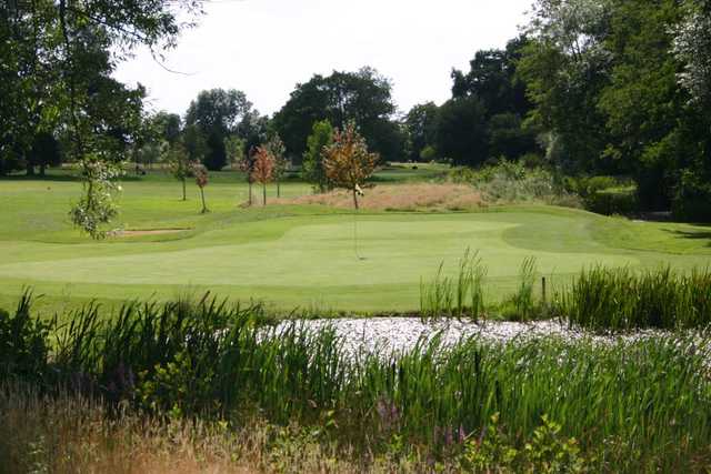 Green and water hazard at Theale