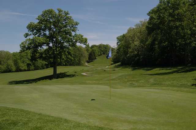 A view of hole #11 at Grand Oak Golf Club.