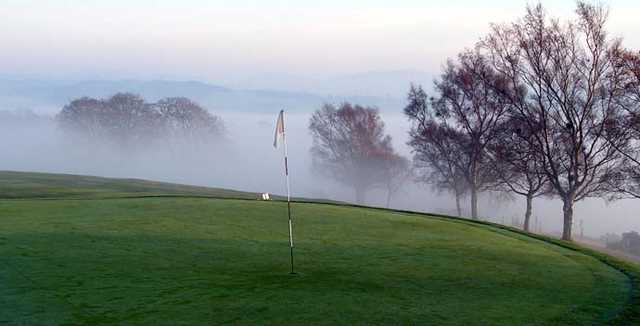 A view of a hole at Dollar Golf Club