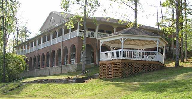 A view of the clubhouse at Broken Arrow Golf Course