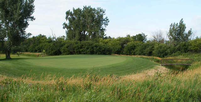 A view of the 16th green at Whetstone Creek