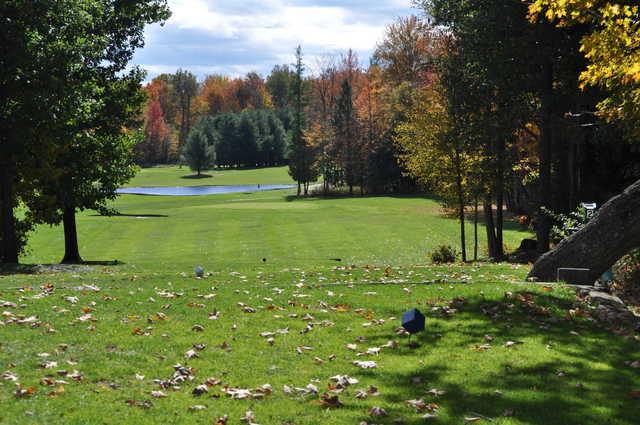 A view from a tee at Arrowhead Golf Course