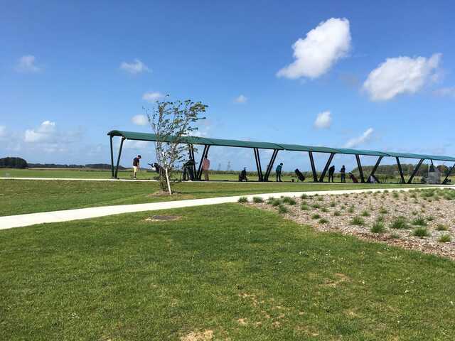 A view of the driving range at Golf Normandie Cote D'Albatre.