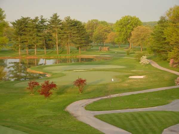 A view of the 18th hole at Brandywine Country Club