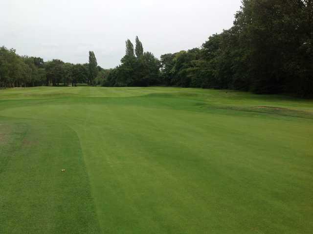 The scenic 14th green at Moselely Golf Club
