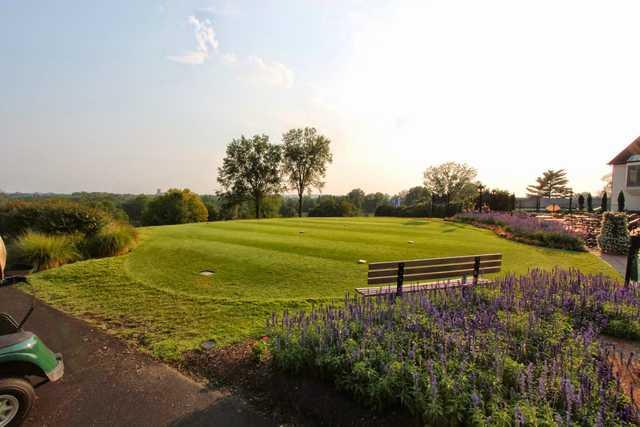A view of a tee at Evansville Country Club.