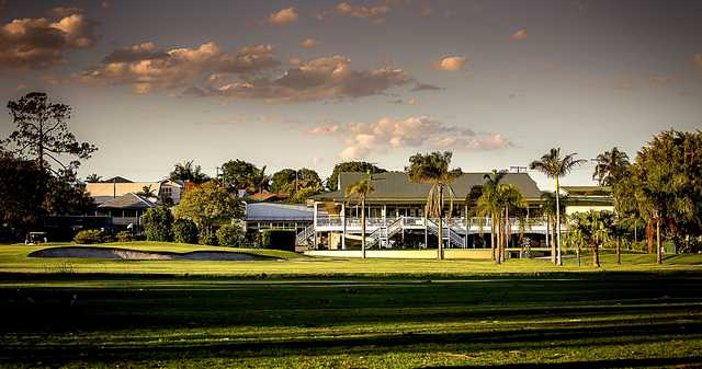 A view of the clubhouse at Wynnum Golf Club