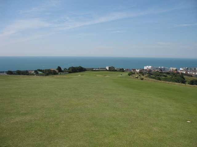 Enjoy panoramic vistas from the 18th as seen at East Brighton Golf Club