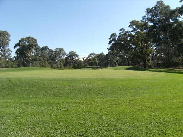 A view of the 12th hole at Bendigo Golf Club